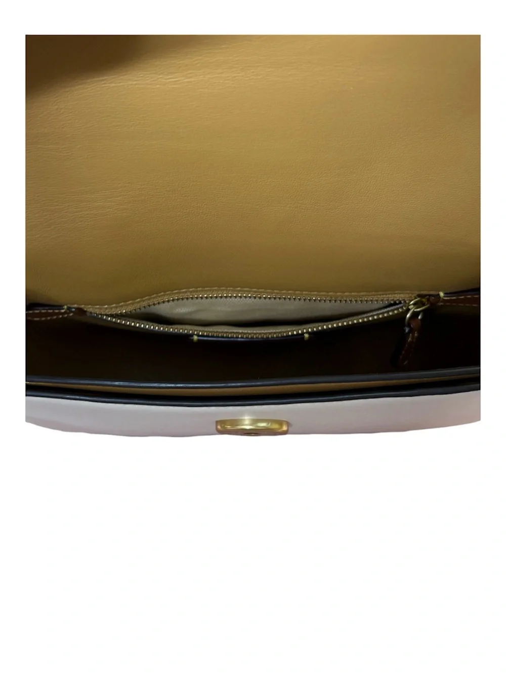Coach Harley Crossbody Bag CM705 Glovetanned Leather Brass/Chalk NWT